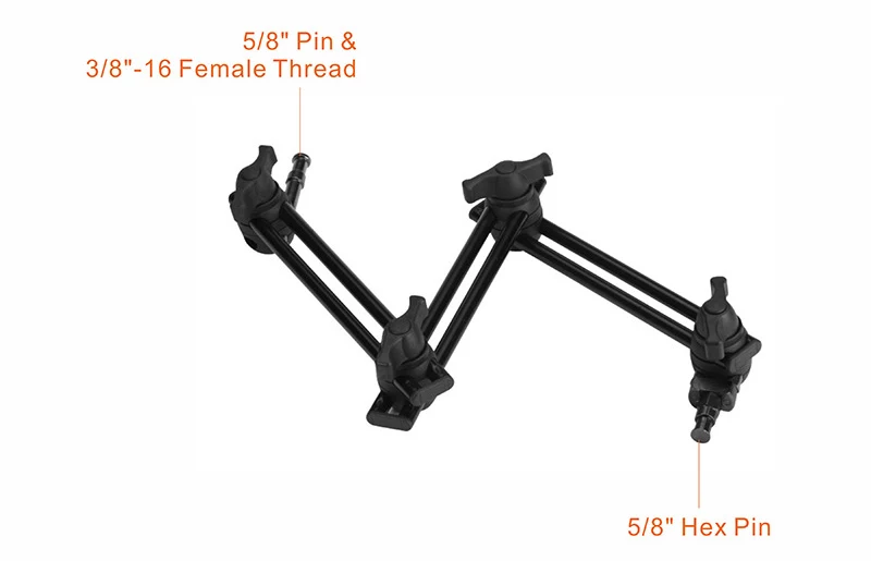 E-IMAGE AM-012 3 Section Double Articulated Arm Кронштейн двойной