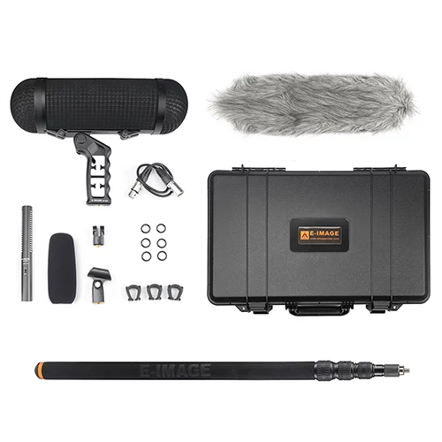 E-IMAGE BPMK1 Microphone kit with Boompole & Blimp. Микрофон с комплектом аксессуаров