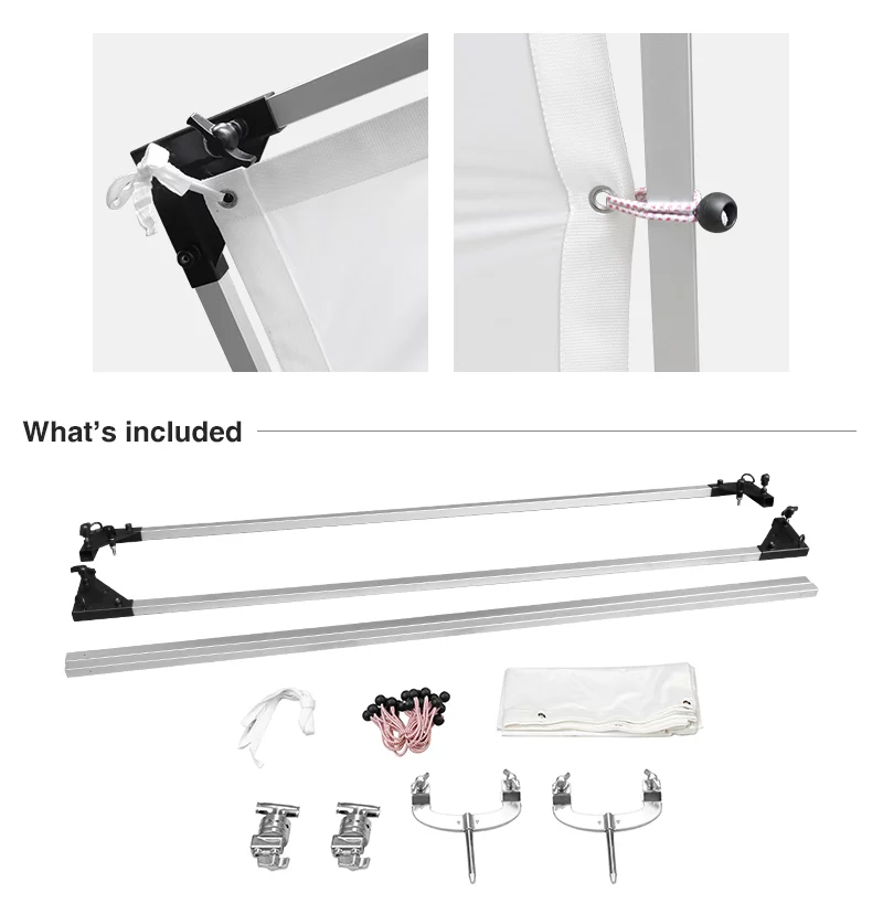 E-IMAGE EF-50 Butterfly frame w/soft fabric Рама 1,8х1,8 м c белым рассеивателем