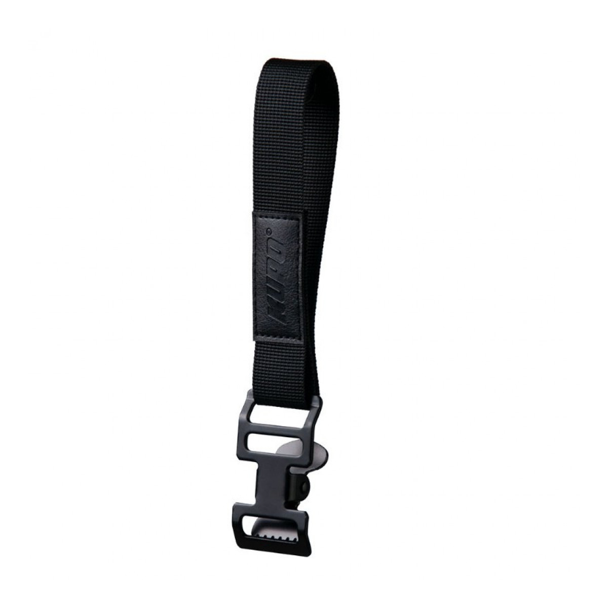 GC-2525BK Glove strap w/alligator clip & black label 25mm*25cm
