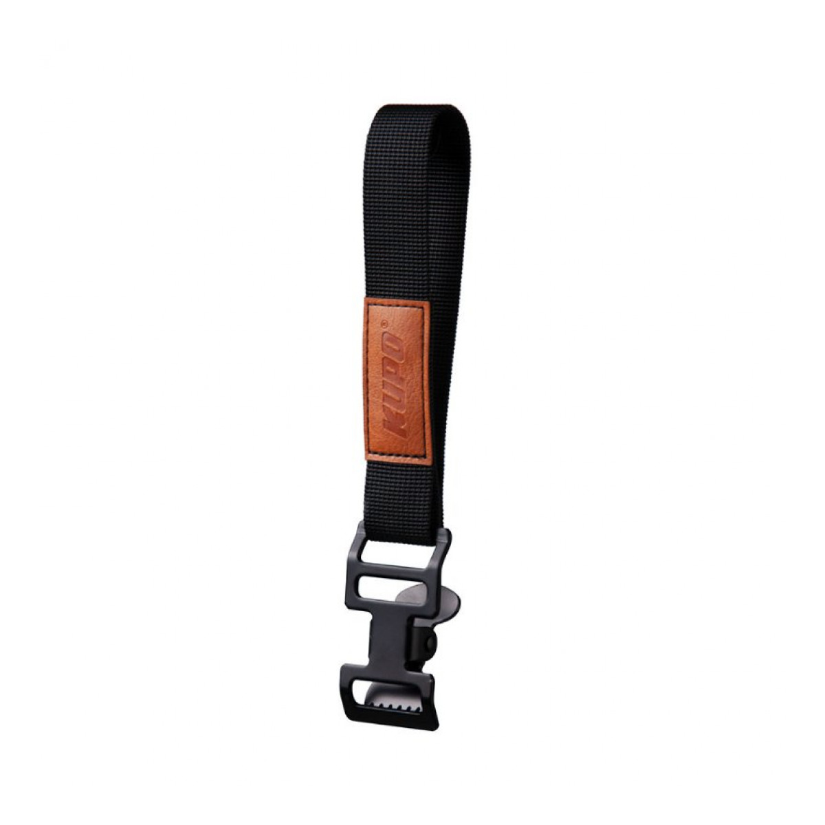 GC-2525BN Glove strap w/alligator clip & brown label 25mm*25cm