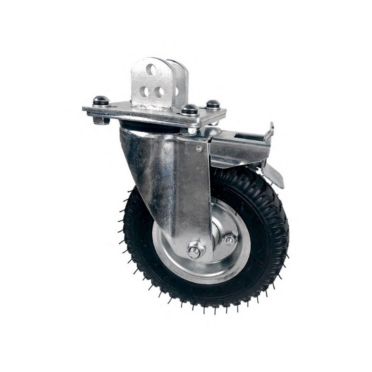 KC-215A Casters dia/215mm Pneumatic wheel w/adapter plate