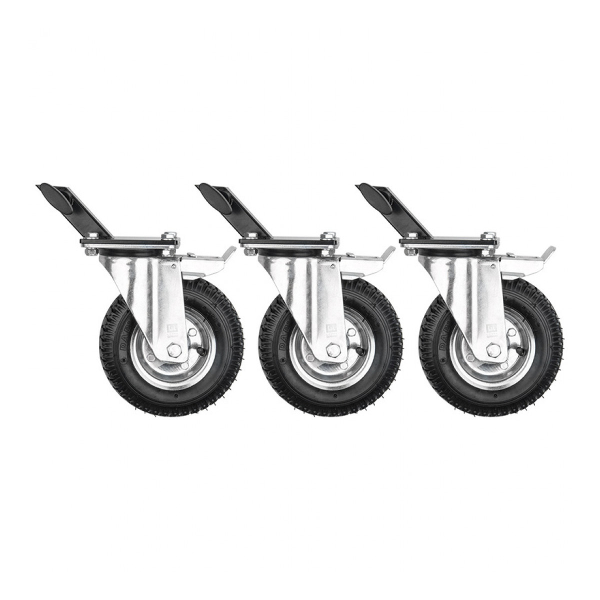 KC-215S Casters dia/215mm Pneumatic wheel w/square speed adapter